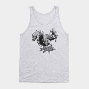 Squirrel playing the flute Tank Top